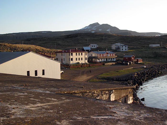 Djúpavík. On the roof of the old herring factory. -  (3 June 2010)