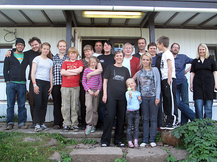 Djúpavík. Together! - All together... Almost all (who is missing?). (16 August 2010)