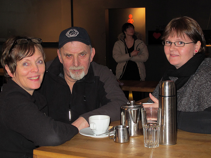 Reykjavík. Presentation - Photography book about Árneshreppur. - Nice: Eva and Ásbjörn joined this event, too. And Kaja, too! (17 December 2010)