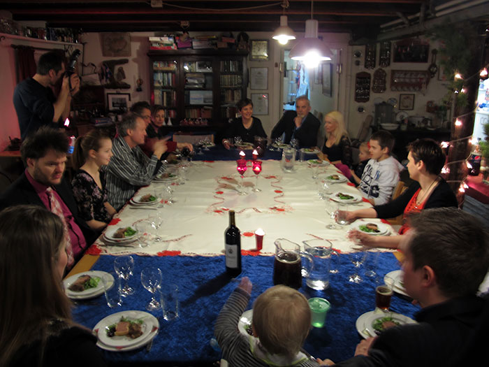 Djúpavík. Last hours of 2010. - Full house... for the feastful dinner. (31 December 2010)