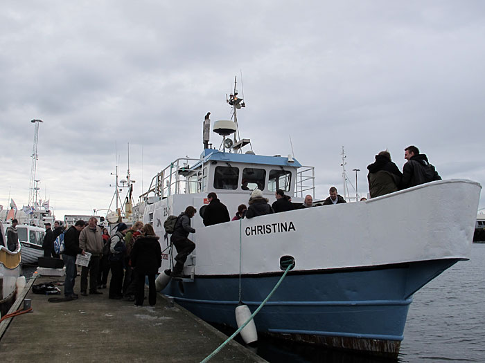 Reykjavík. PP (Post Party). - Mit 'Christina' ging es auf die See. (13.05.2011)