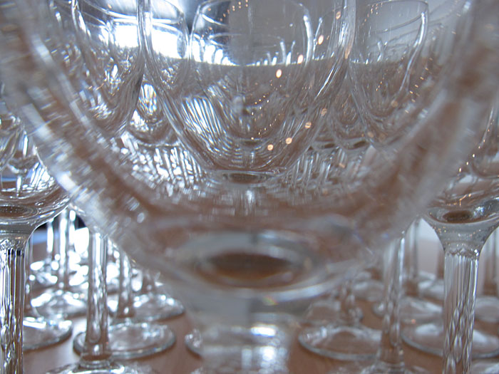 Reykjavík. Wine glases during an exhibition. - II. (21 May 2011)