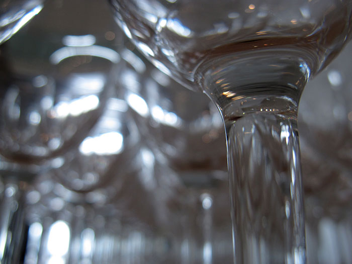 Reykjavík. Wine glases during an exhibition. - IV. (21 May 2011)