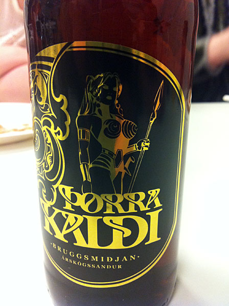 Reykjavík. Feines Abendessen "Þorrablót". - Das passende Bier - Þorra Kaldi. (03.02.2012)