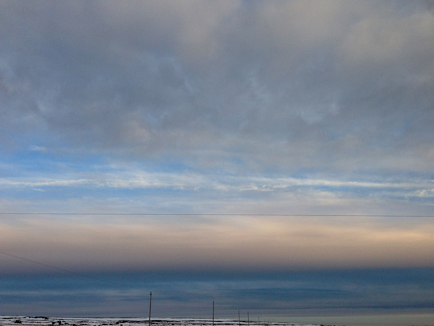Djúpavík. ... um nicht in Reykjavík zu sein. I. - Der Himmel I. Nahe Gjögur. (01.12.2012)