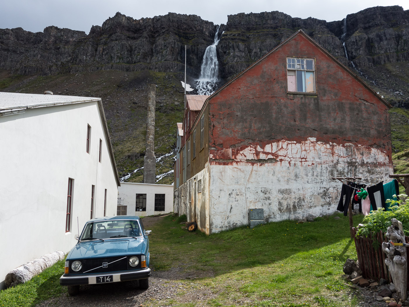 Djúpavík. Week 4. - Djúpavík on a sunny day (happened not so often this summer). (16 June till 22 June 2014)