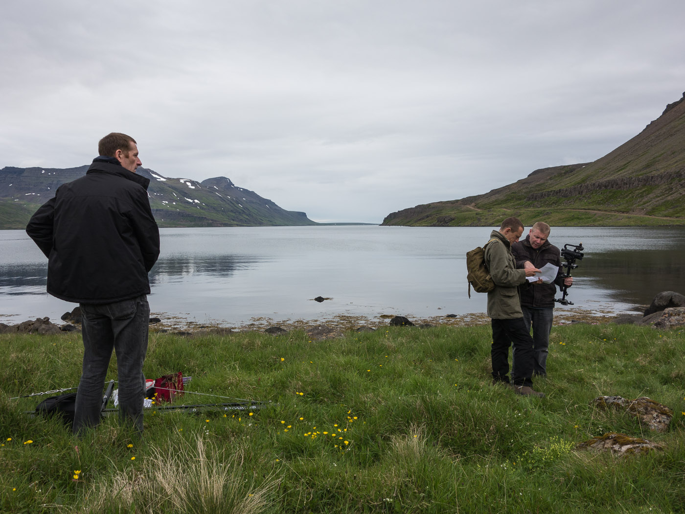 Djúpavík. Week 5. - Film team - recording for the film <a href='https://www.facebook.com/groups/349119731853151/?fref=ts' target='_blank' class='linksnormal'>MUTED</a>. III. (23 June till 29 June 2014)