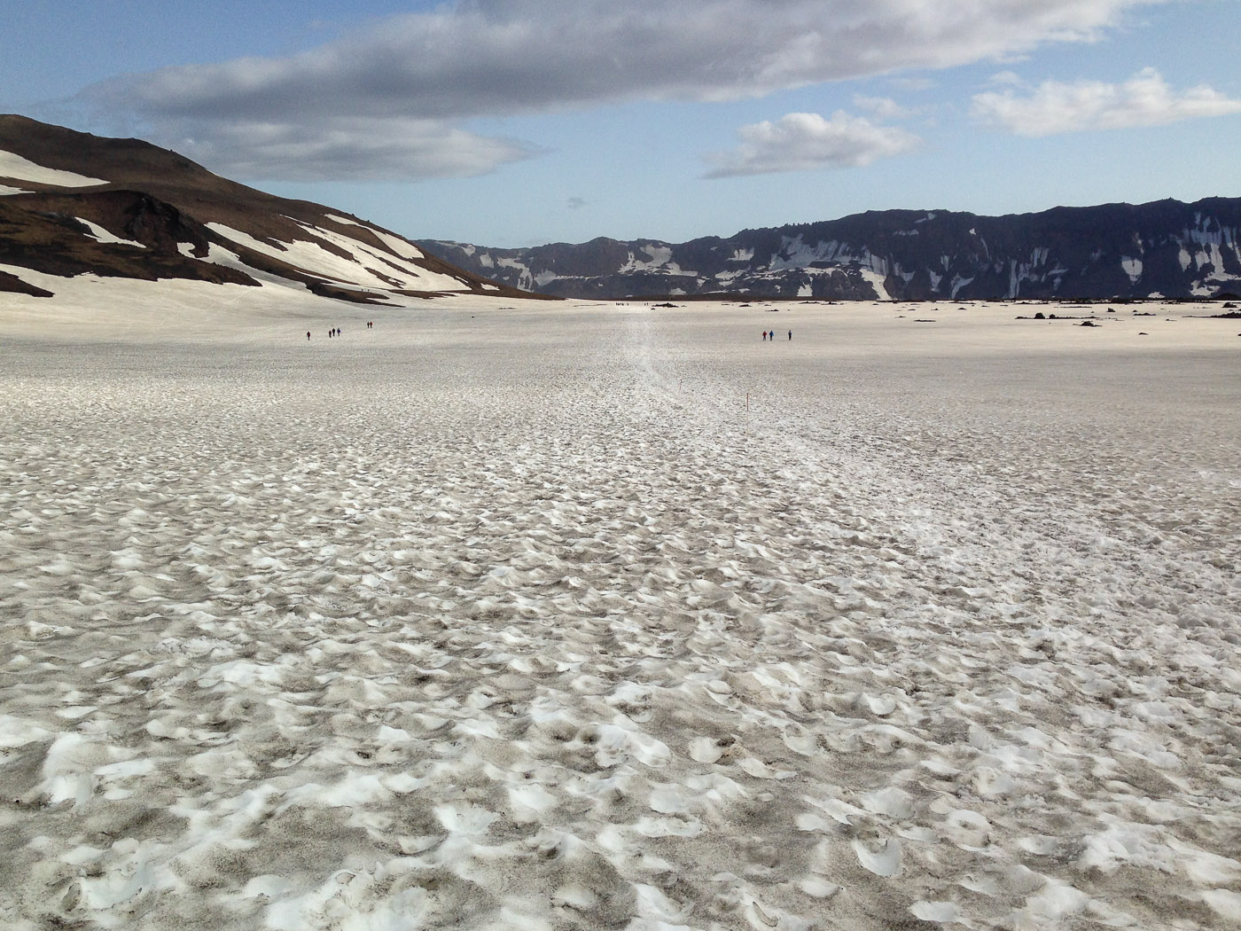 Northern Iceland - On the way to Askja. On vacation. - On the way to lake Öskjuvatn. III. Snow :-)! (24 July 2014)