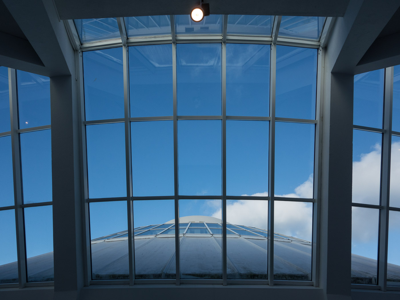 Reykjavík. Miscellaneous LXXIX. - Windows at <a href='http://artmuseum.is/desktopdefault.aspx/tabid-2174/3435_read-6299/' target='_blank' class='linksnormal'>Ásmundarsafn museum</a>. (4 till 24 September 2014)