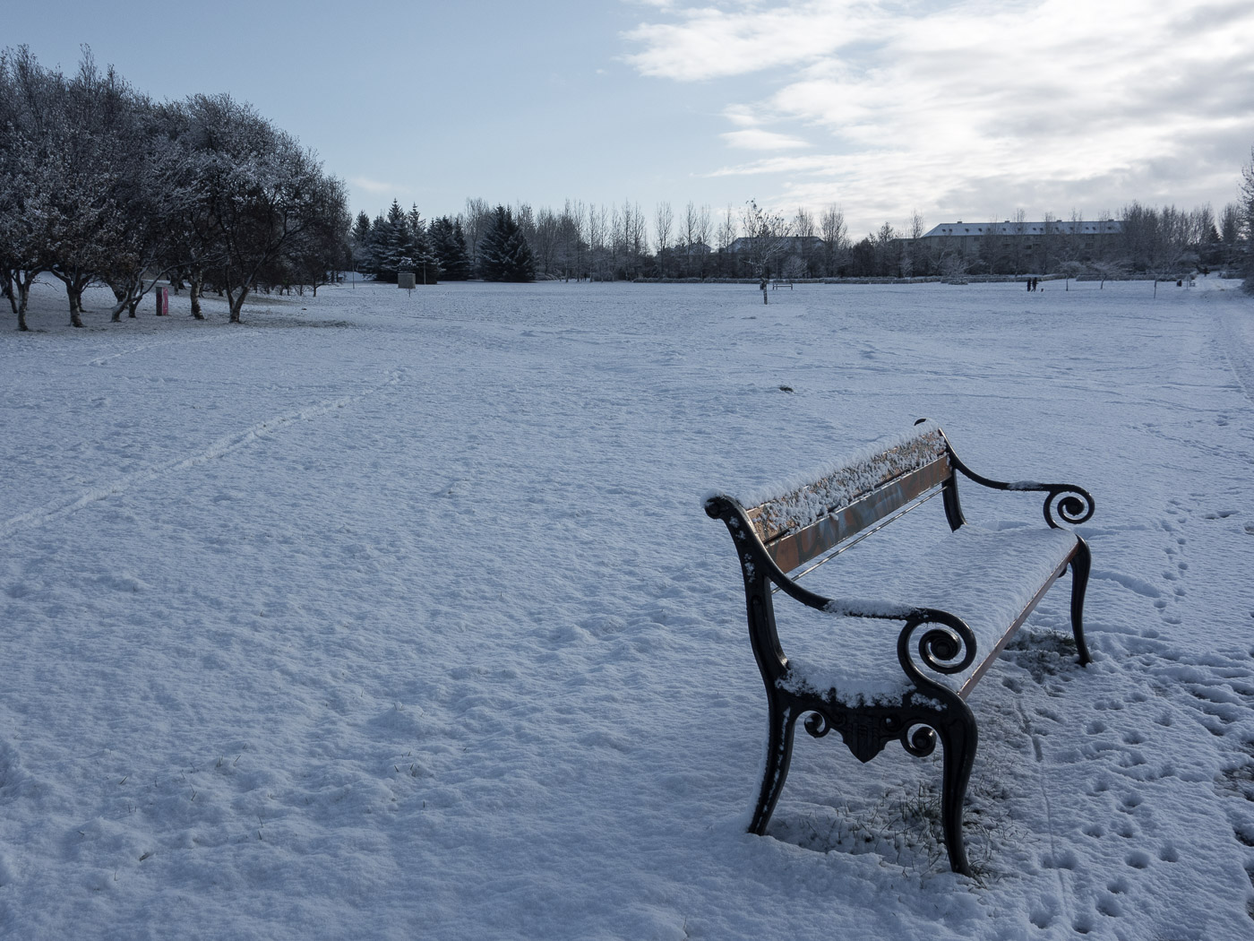 Reykjavík. Snow, a lot of snow. - Klambratún. I. (21 October 2014)