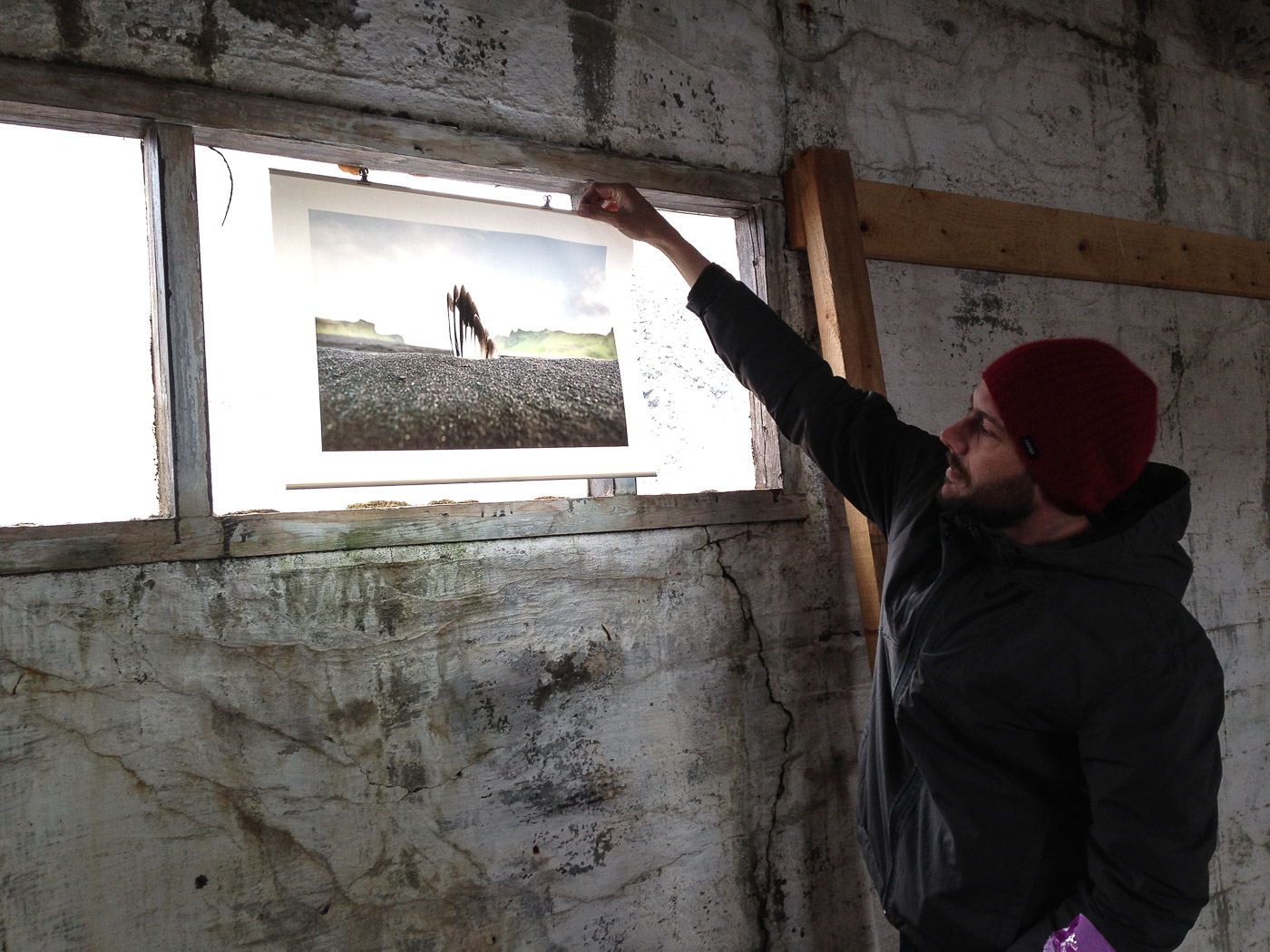 Djúpavík. Djúpavík in May. - Setting up the <a href='https://www.facebook.com/pages/STEYPA-Photography-Exhibition/640810709385224' target='_blank' class='linksnormal'>STEYPA exhibition</a> - <a href='http://www.djupavik.com/thomas' target='_blank' class='linksnormal'>Thomas Verfaille</a>. (27 til 31 May 2015)