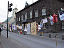 22 October 2009  Reykjavík. Protest infront of the parliament.